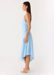 Becerra Chiffon Midi Dress - Blue