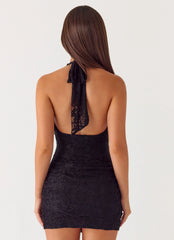 Axton Lace Mini Dress - Black