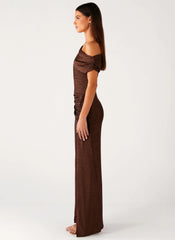 Harvest Moon Maxi Dress - Chocolate