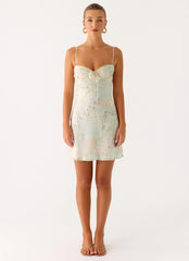 Reflection Mini Dress - Mystic Paisley