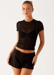 Freedom Mini Shorts - Black