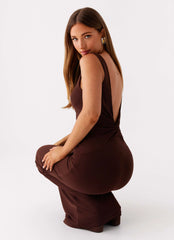 Earthbound Muse Maxi Dress - Chocolate