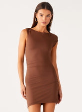 Ohio Mini Dress - Chocolate