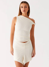 Alina Mini Dress - Ivory