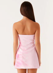 Sugar Rush Strapless Mini Dress - Pink