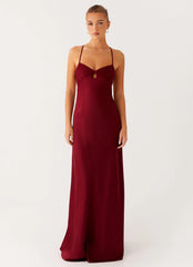 Joanie Maxi Dress - Maroon