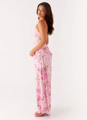 Pascal Maxi Dress - Pink Floral Print