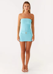 Rihanna Mini Dress - Turquoise