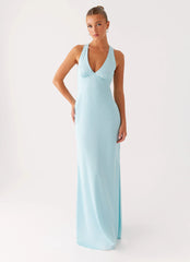 Desi Halterneck Maxi Dress - Mint