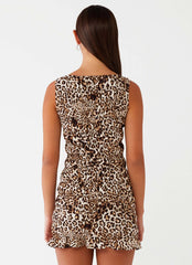 Jenny Mini Dress - Leopard