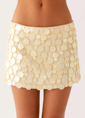 Movie Star Mini Skirt - Yellow