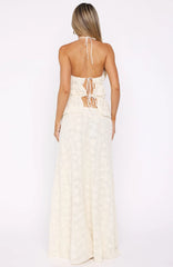 Slay Today Maxi Skirt Cream
