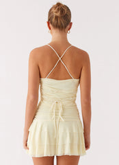 Emily Mini Dress - Yellow