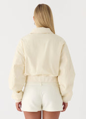 Jameson Bomber Jacket - Ivory