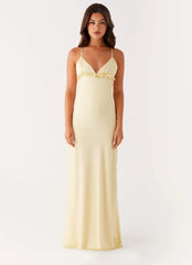 Elona Maxi Dress - Baby Yellow