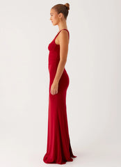 Safiya Maxi Dress - Maroon